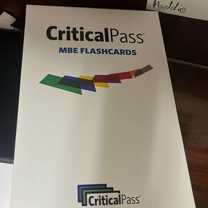 2020 Critical Pass MBE Flashcards